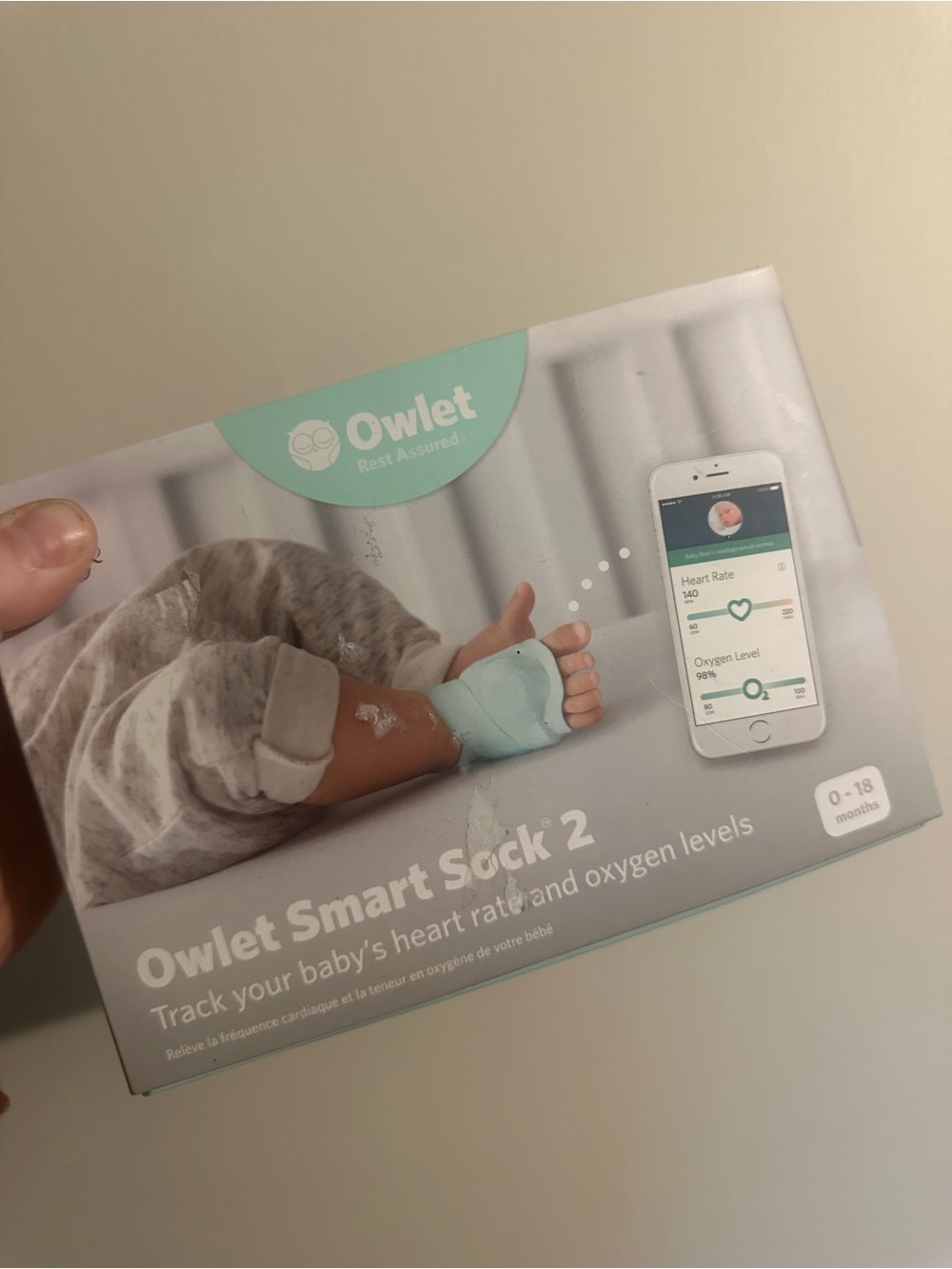 Owlet Smart Sock 2 Baby Monitor - Mint